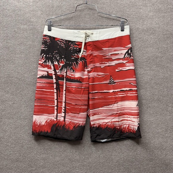 Billabong Other - Billabong Platinum X Board Shorts Mens 32 Red Tropical Hula Marlin M1281ISL